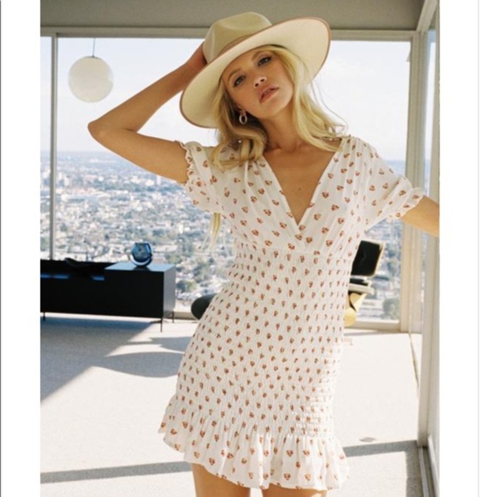 With Jean Mae Dress Ditsy Daisy